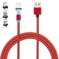 Горячая Распродажа 3 в 1 Разъемы зарядный кабель 360 градусов Магнитный Usb для Iphone