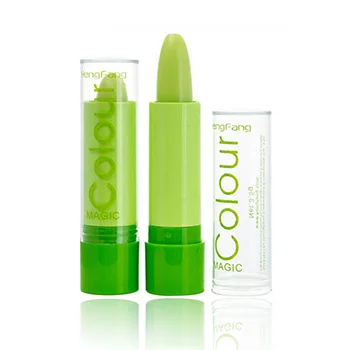 1Pcs Magic lipstick Temperature Change Color Lip balm lasting moisturizing moisture green lipstick Lips Makeup Brand HengFang