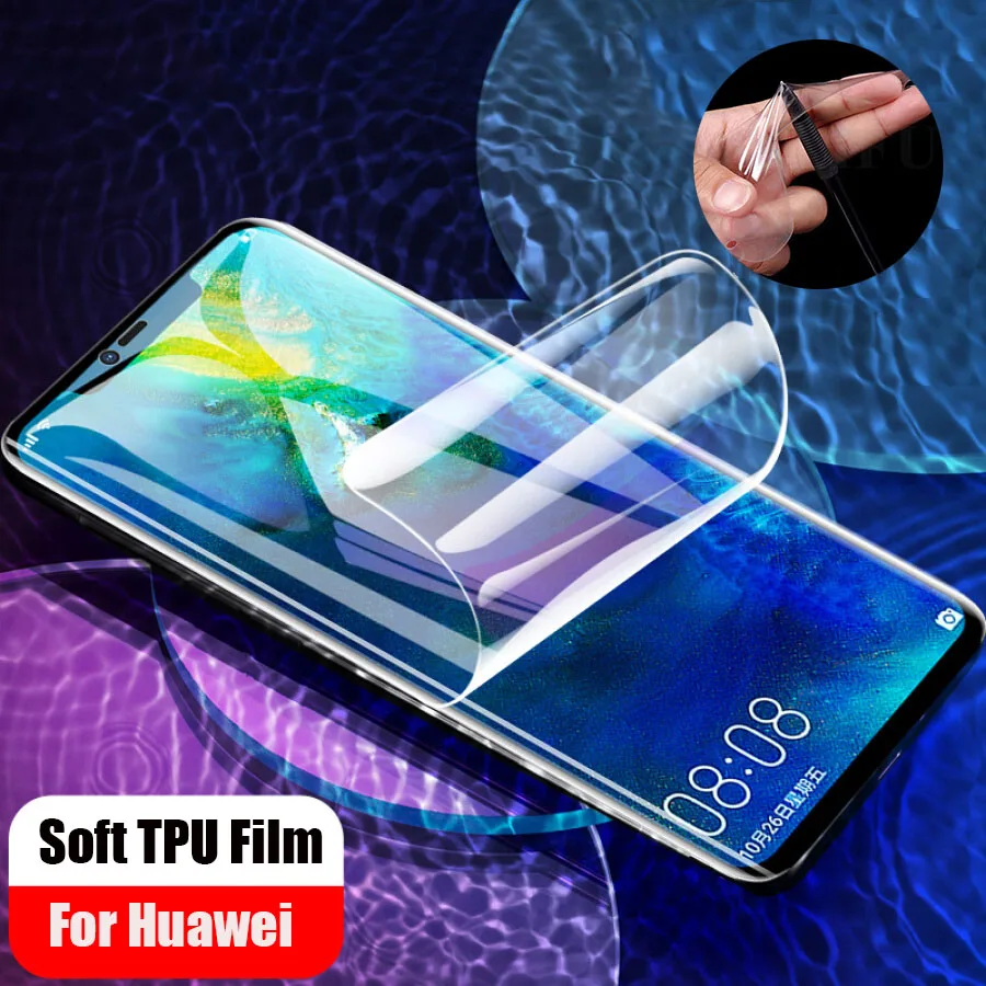 2 шт 3D Мягкий ТПУ гидрогель наклейка пленка для Huawei Honor 20 View Y9 P Smart 2019 P30 Pro крышка