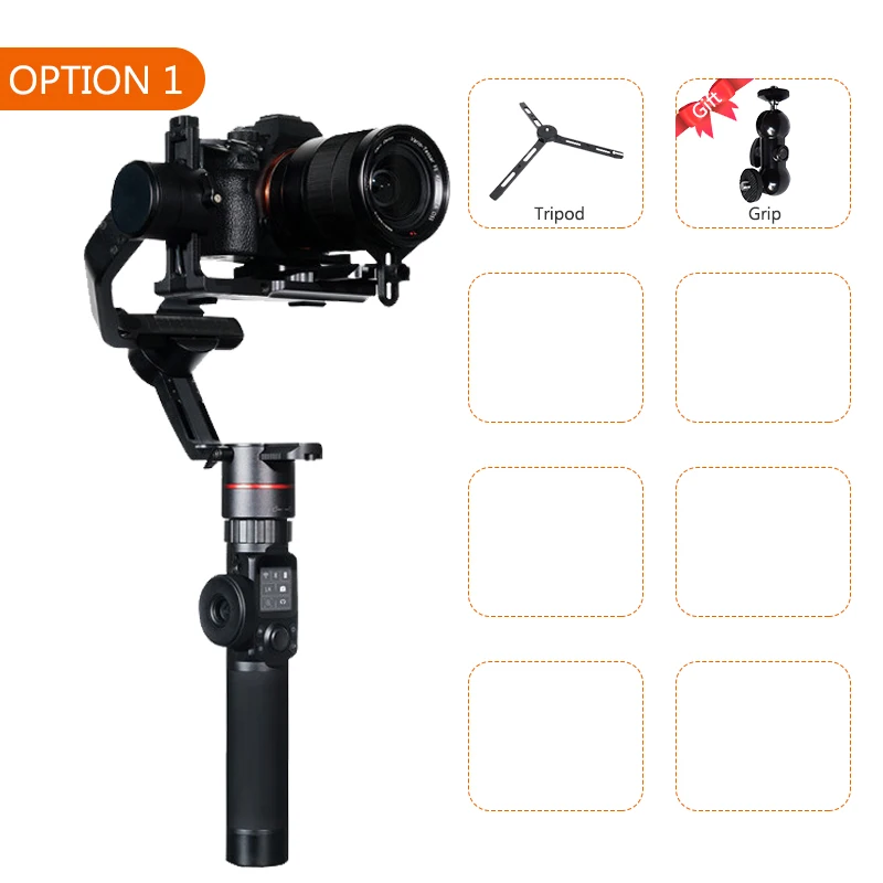 FeiyuTech Feiyu AK2000 3-осевой Камера карданный стабилизатор для sony Canon 5D Panasonic GH5 Nikon 2,8 кг грузоподъемность - Цвет: AK2000