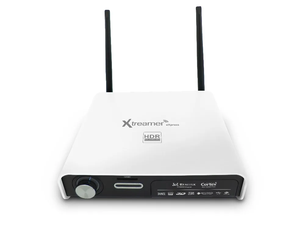 Xtreamer eXpress 4K 60p с входом HDMI и слотом для жесткого диска верхним металлическим