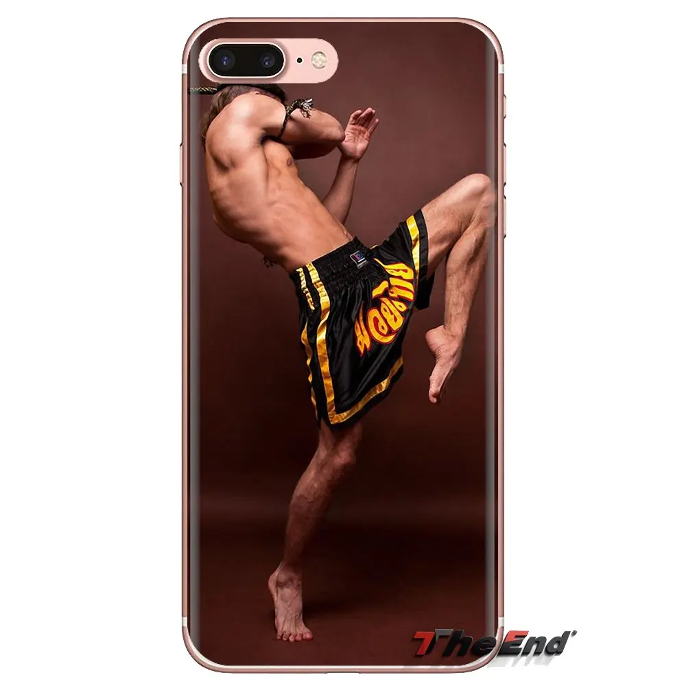 Для iPod Touch Apple iPhone 4 4S 5 5S SE 5C 6 6S 7 8 X XR XS Plus MAX Таиланд Муай Тай Рисование прозрачный
