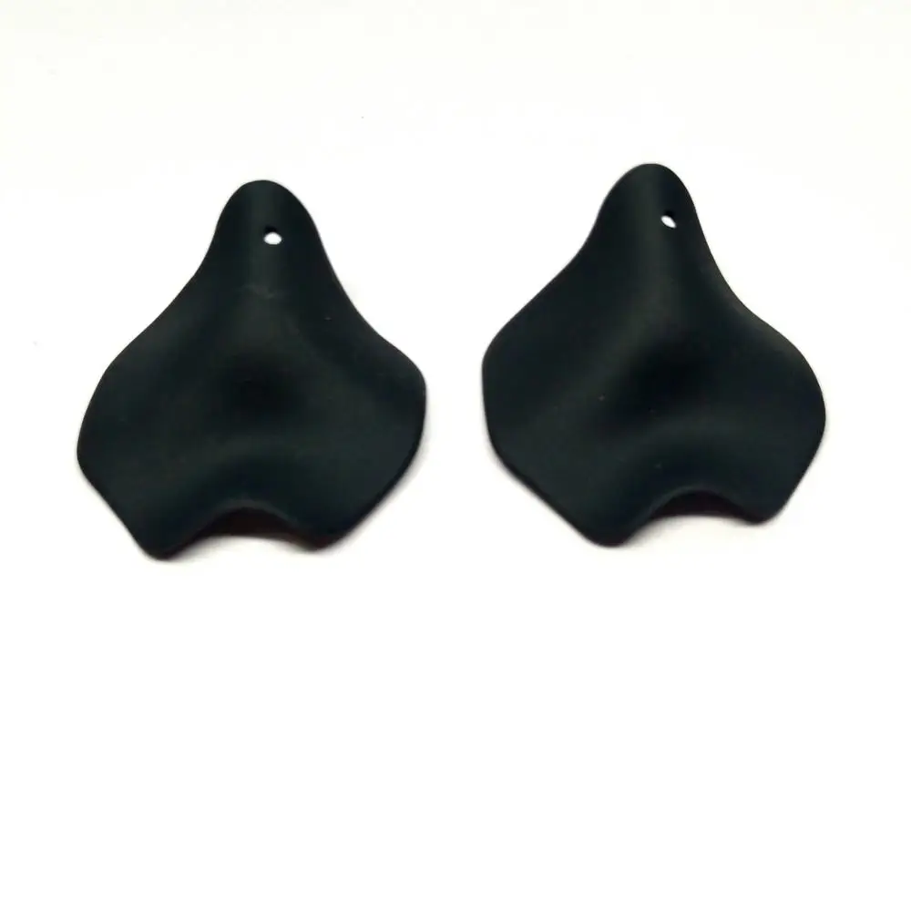 12 шт. разноцветные полимерные серьги подвески с листьями 35 мм|Серьги-подвески| |