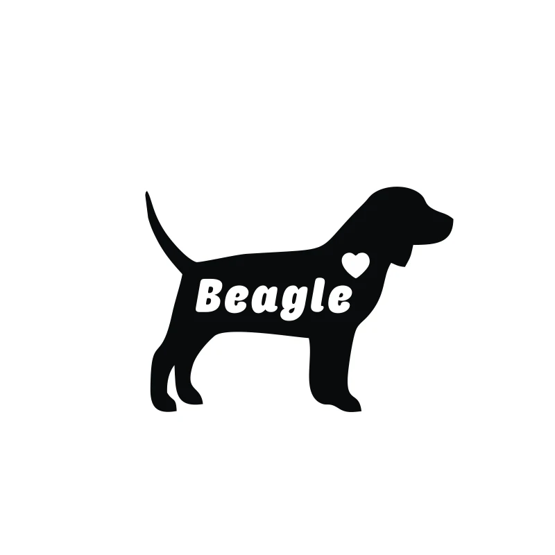 Бигль собака грузовик смешная задняя ветровая бирка графика личность Мотоциклы