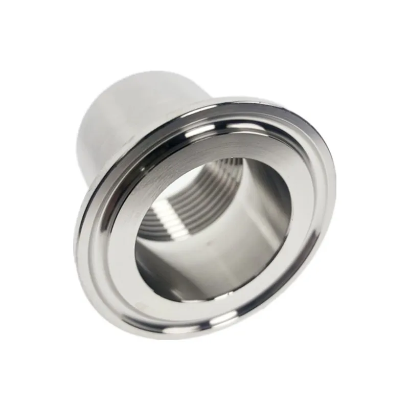 1/"-2"(DN15-DN50) адаптеры для нагревателя санитарно Нержавеющая сталь SS304 женский резьбовой наконечник фитинги для трёхзажимного хомута