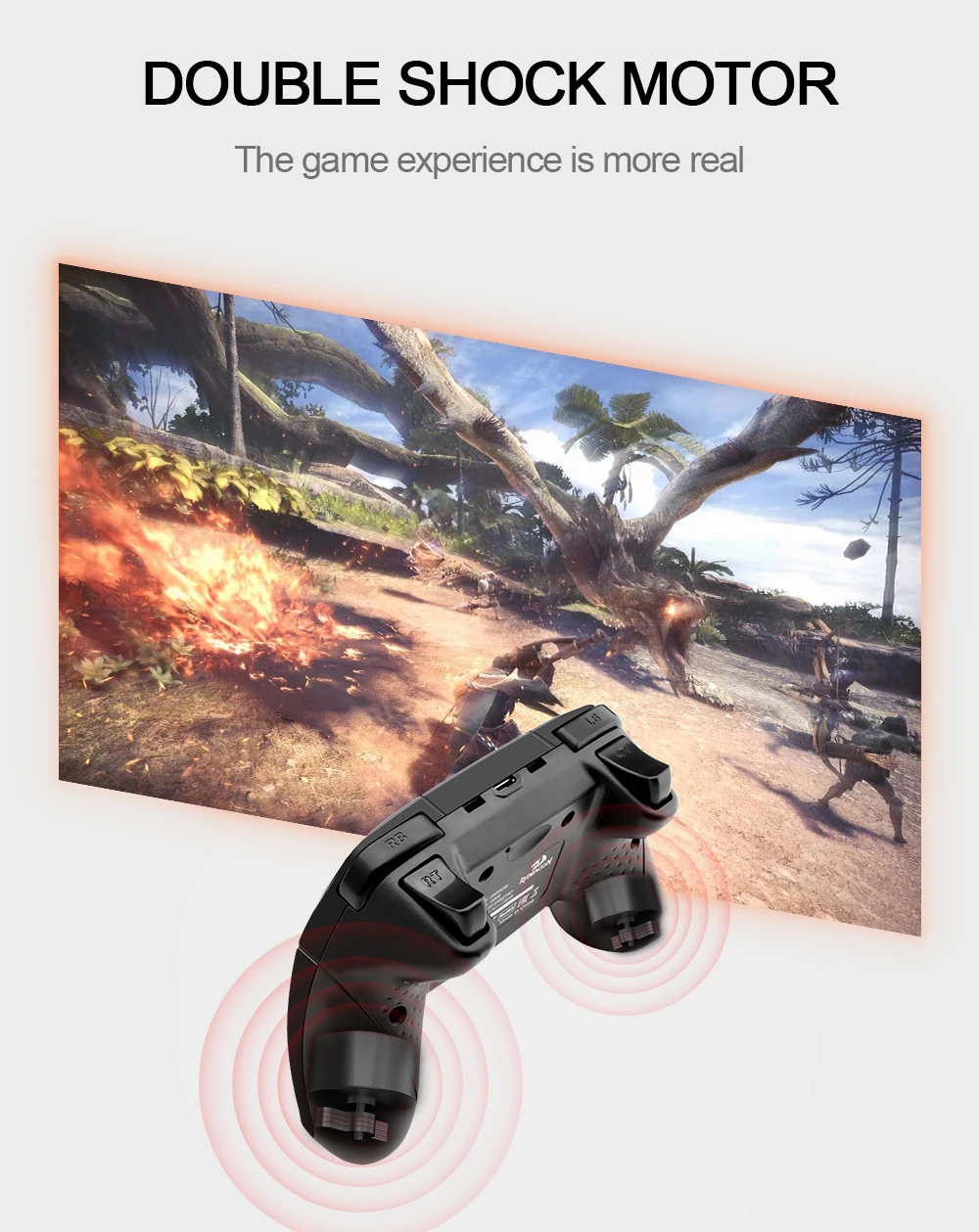 Redragon HARROW G808 беспроводной 10 кнопочный геймпад для nintendo Switch Playstation PC PS2 PS3 контроллер Джойстик Android триггеры