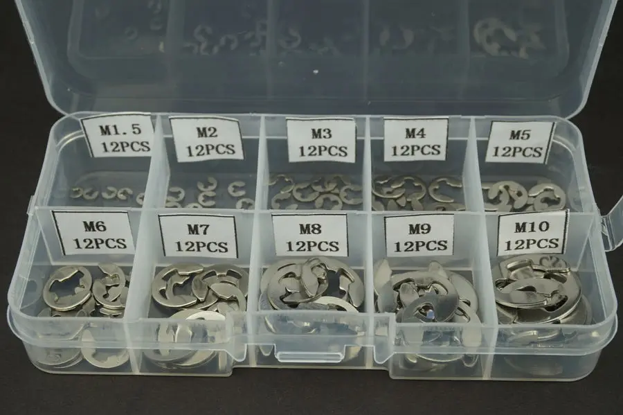 120PCS/Lot 304 Stainless Steel High Quality D Shape Ring Snap Hook Clasps Clips M1.5~M10 | Обустройство дома