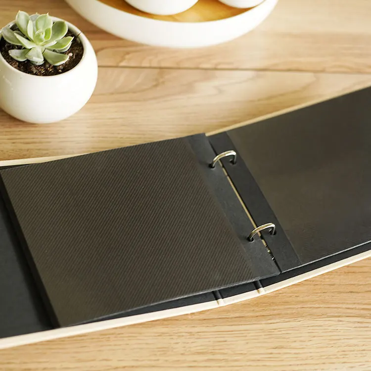 Черный Альбом для открыток сделай сам креативные наклейки пары малышей семейный