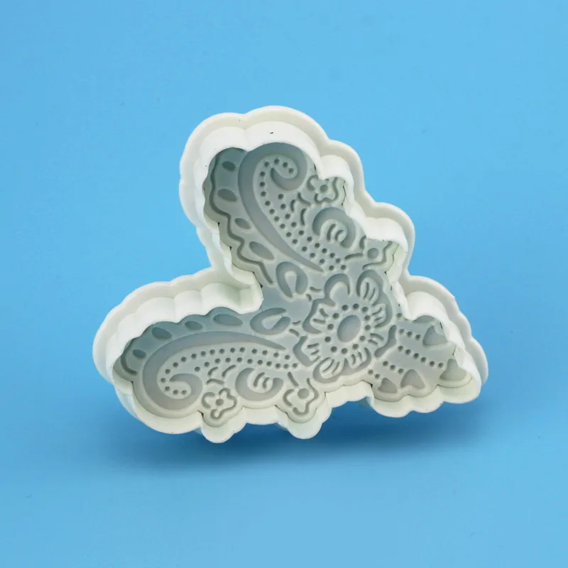 1 шт. Корона сердце виноград цветок кружева Плунжер для сахарной мастики Формочки