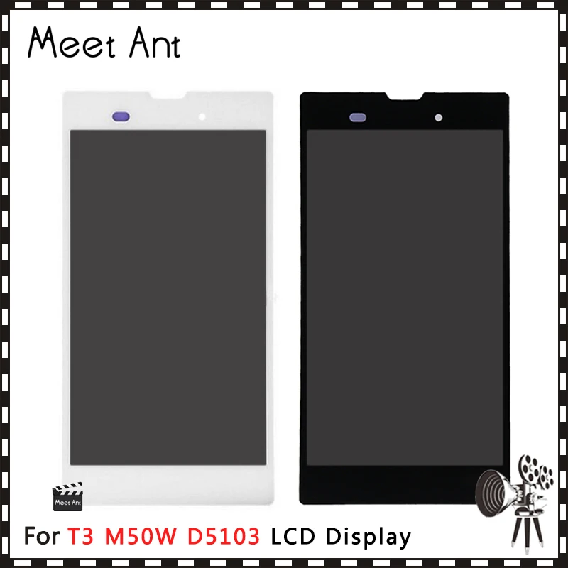 Высококачественный ЖК дисплей 5 3 дюйма для Sony Xperia T3 M50W D5103 с сенсорным экраном и
