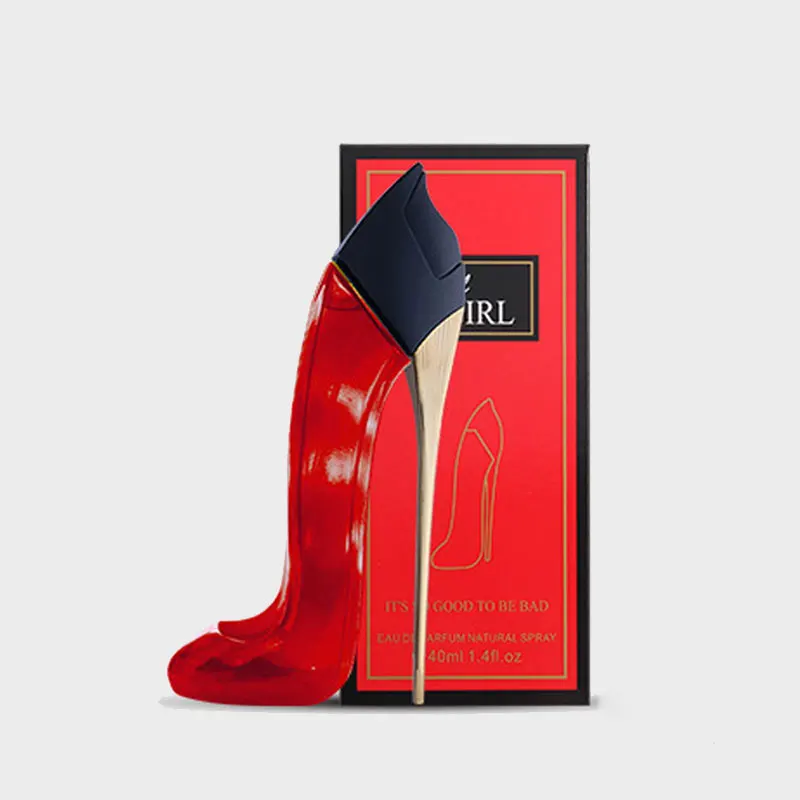 Женский парфюм Туалетная вода Feminino спрей для тела Parfum Mujer жидкий антиперспирант свежий аромат высокий каблук W47 - Цвет: Red-40ml