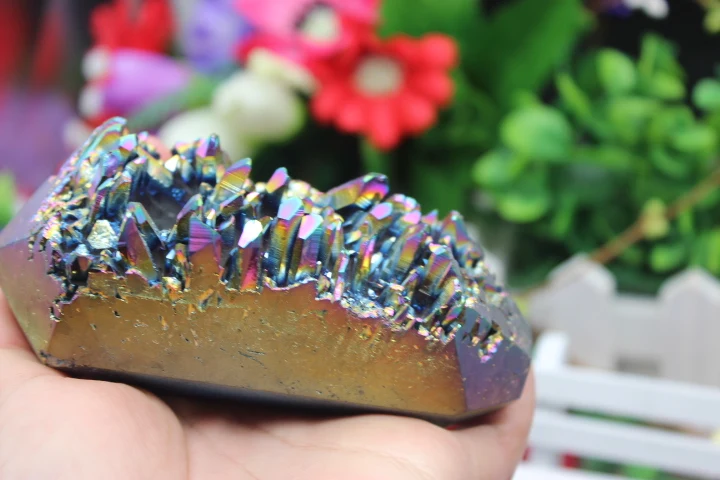 306 г натурального кристалла кварца металлическая труба точка накопления ангела