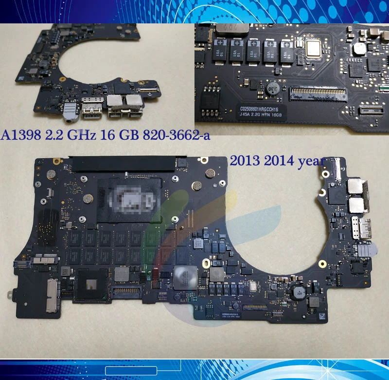 Материнская плата IMIDO A1398 для Macbook Pro Retina 15 дюймов i7 2 2/2 3 ГГц 6 16 Гб материнская 820 3662 A