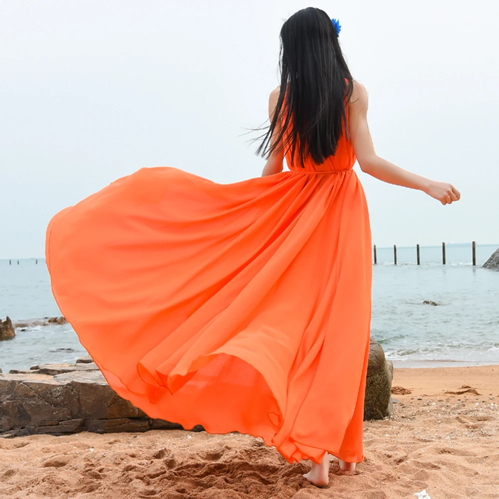 Летнее платье макси с большим подолом для подружки невесты|sundress wedding dress|dress usadresses