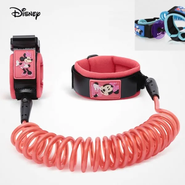 Disney Мумия сумка для женщин Многофункциональный подгузник ребенок USB бутылка изоляция мешок для беременных большой емкости пеленки рюкзак розовый - Цвет: anti-lost rope 1.8m
