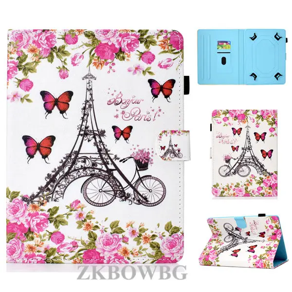 С принтом из искусственной кожи чехол для huawei MediaPad M2 M3 Lite 10 T5 T2 10 T3 9,6 waterplay M5 10,8 C5 10,1 дюймов планшет универсальный чехол