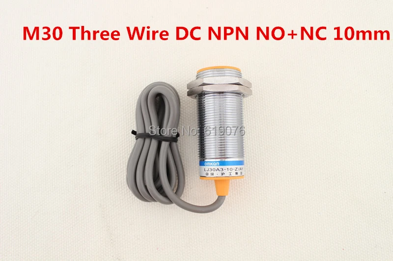 

5Pcs M30 Three Wire DC NPN NO+NC 10mm distance measuring Inductive proximity switch sensor -LJ30A3-10-Z/CX