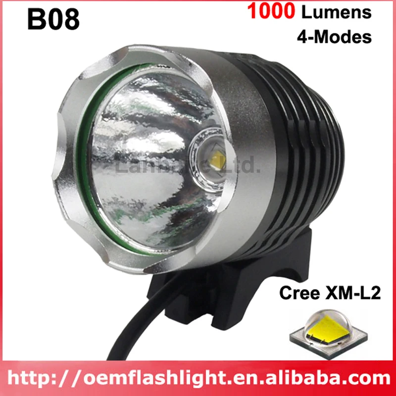 Cree XM L2 U3 3C нейтральный белый 4500K 5000K 4 Mode 1000 Lumens Bike светильник серый (1 шт.)|u3 usb|1 pc