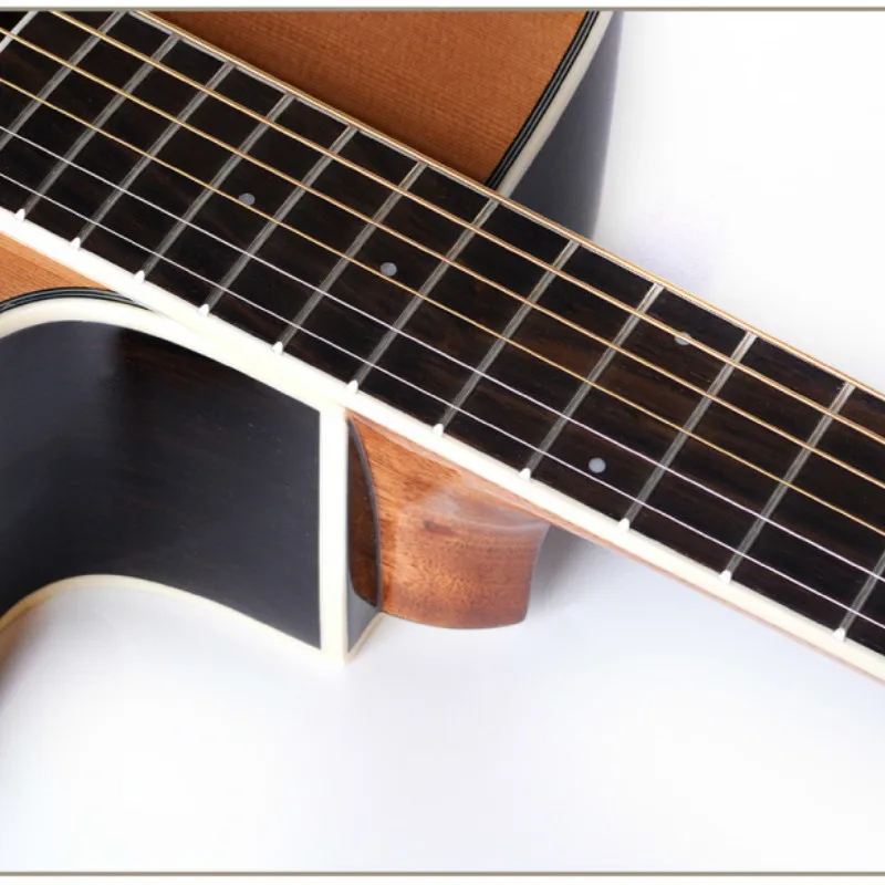 Гитара из твердого кедра акустическая электрическая стальная струна 41 дюйм D