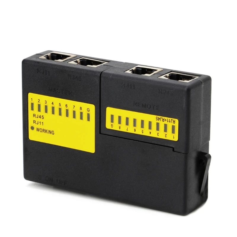 Супер мини тестер сетевого кабеля LAN Cat5 RJ11 RJ45|Сетевые инструменты| |