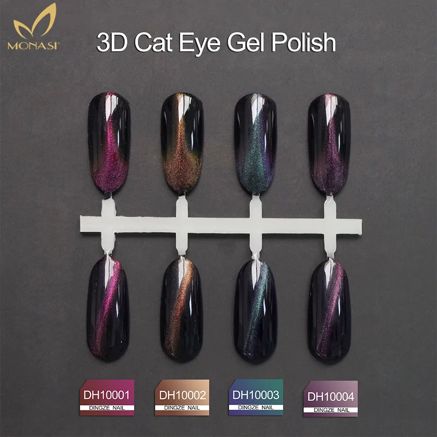 Monasi 3D Гель-лак для ногтей с эффектом кошачий глаз цветок дизайна магнитная ручка
