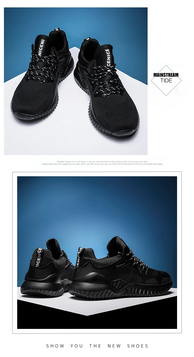VESONAL/дышащие кроссовки Flyknit; мужская повседневная обувь для взрослых; сезон лето-осень; Мужская обувь для бега; прогулочная обувь; большие размеры 39-47