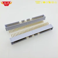 dc3 60p grey white 60pin idc socket box 2 54mm pitch box header right angle connector contact part of the gold plated 3au yanniu