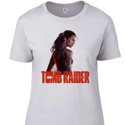ФУТБОЛКА ВДОХНОВЛЕННЫЙ Новинка Tomb Raider фильм мужской проектирование футболка