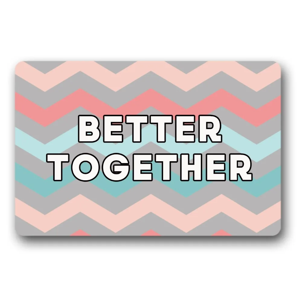 

Door Mats Entrance Mat Better Together Wrinkle-Resistant 18x30 inch front entrance door outdoor decor indoor funny floor mats