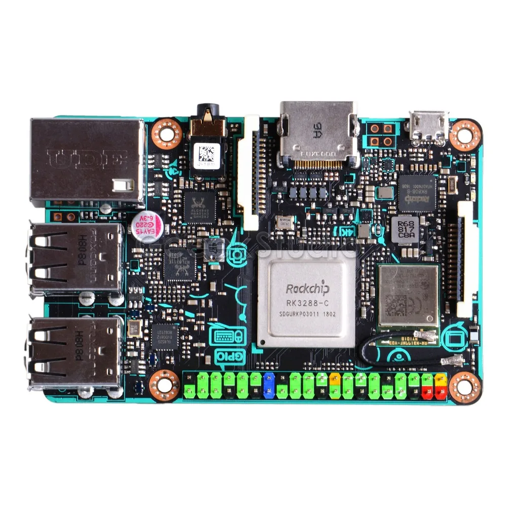 Официальный! ASUS SBC паяная панель RK3288 SoC 1 8 ГГц 4 ядра Процессор 600 МГц Mali-T764 GPU 2 Гб LPDDR3
