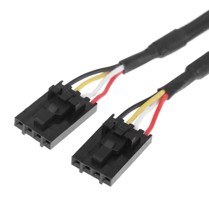9 Pin USB коннектор Мужской 1 до 4 Женский Кабель-Удлинитель карта настольный USB2.0 концентратор 30 см/11,81 ''9pin до 9pin кабель-удлинитель карта