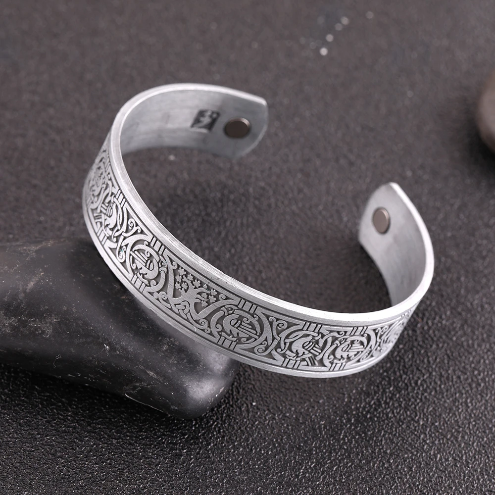LIKGREAT Viking талисман Дерево Браслет жизни с металлической гравировкой Ворон Тотем