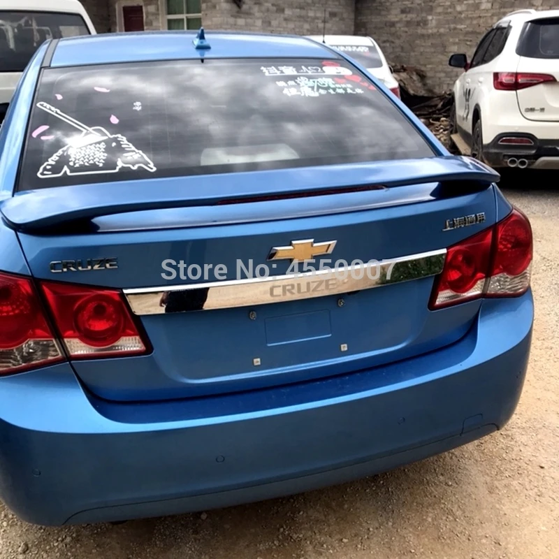 Для Chevrolet Cruze 2010 2011 2012 2013 ABS пластик грунтовка цвет задний спойлер Внешний Хвост Багажник крыло украшение