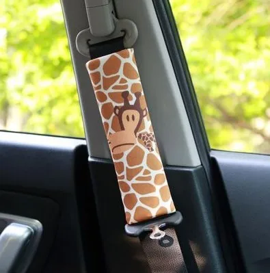 Giraffe 1 шт. аксессуары для автомобиля чехол для ремня страховая накидка на плечи удлиняет милый мультфильм комфорт украшение интерьера автомобиля орнамент - Название цвета: Giraffe