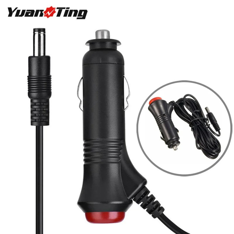 YuanTing DC 5,5x2,1 мм 12V~ 24V адаптер питания для прикуривателя кабель зарядного устройства с кнопкой переключения для автомобиля грузовика автобуса Ван лодки