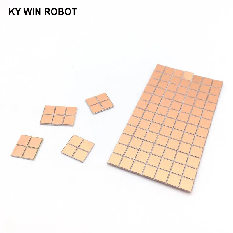20 шт FR4 PCB 6,5*7 мм двухсторонняя медная плакированная пластина DIY PCB набор ламинированная печатная плата 0,65x0,7 см 6,5x7x1,0 мм