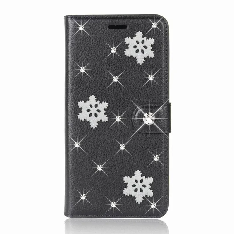 Y9 2018 рождественские Чехлы кожаный бумажник Алмазный чехол для Huawei Y6 y7 y5 prime GR5 mini GR3