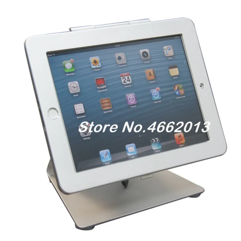 Offerte Di Sicurezza Di Supporto Da Tavolo Per IPad 2 3 4 Air1 2 Pro 9.7 Tablet Con Il Supporto Di Blocco Di Visualizzazione Cremagliera Staffa Di Montaggio Sul Tavolo Anti-furto