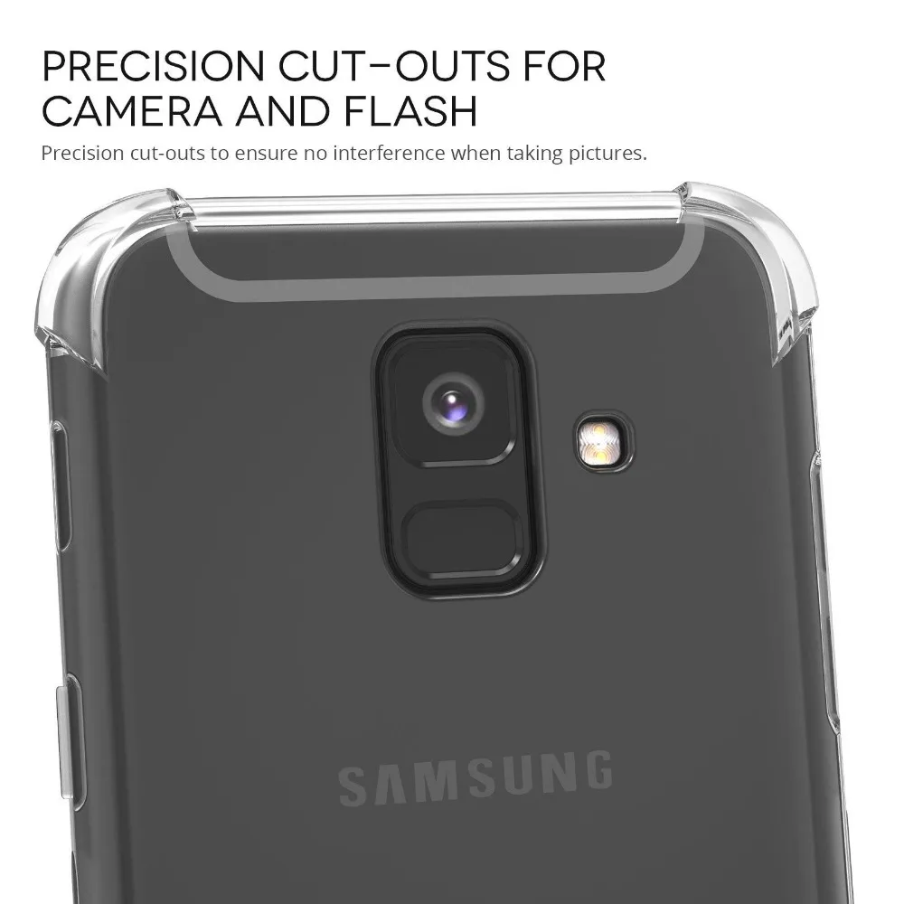For Galaxy J4 J6 J8 2018 J400F J600F SM-J800FN Drop-Proof Hybrid Armor Soft Clear TPU Case Samsung Couqe |