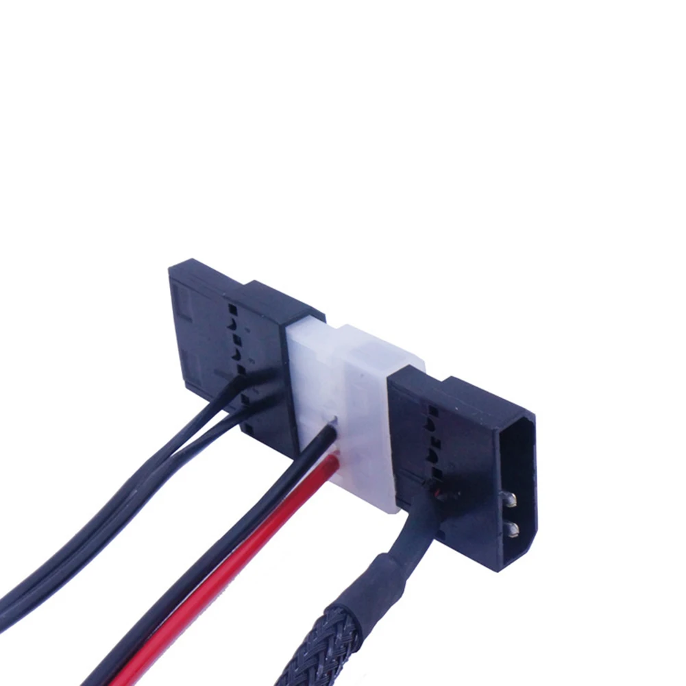 Горячий 4Pin к DC 5521 PC компьютерный корпус LED свет мощности с ШИМ кабель питания