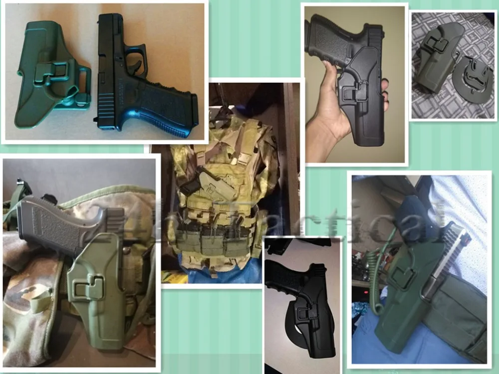 Тактический CQC ремень для правой руки Glock 17 кобура весло пистолет кобура с пистолетом слинг для Glock 17 19 22 23 31 32