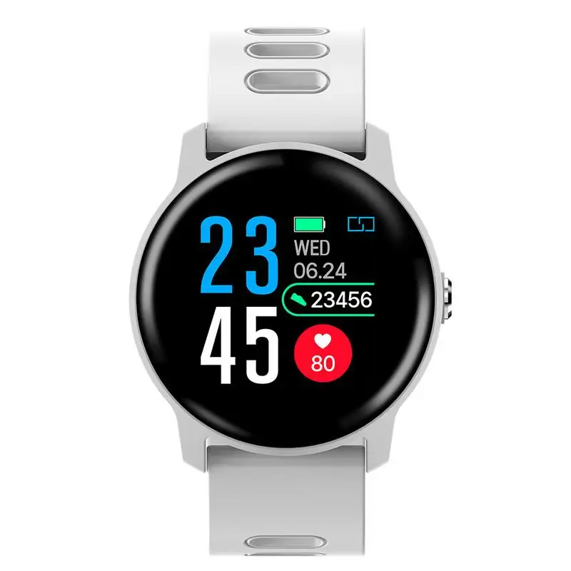 Мужские умные часы S 08 SENBONO IP68 фитнес-трекер пульсометр Шагомер Smartwatch для Android IOS черный водонепроницаемый телефон