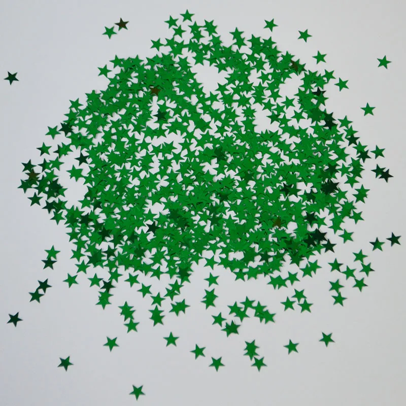 Блестящие звезды из ПВХ 10 мм 15 г 1000 шт.|ornaments|ornamental decoration |
