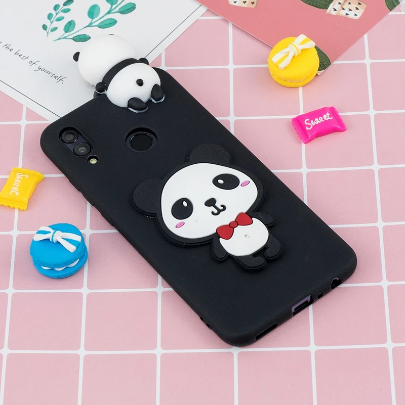 3D Cartoon Unicorn For Huawei Honor 10 Lite Case Cute Toys Silicone Bumper P Smart 2019 Cover |