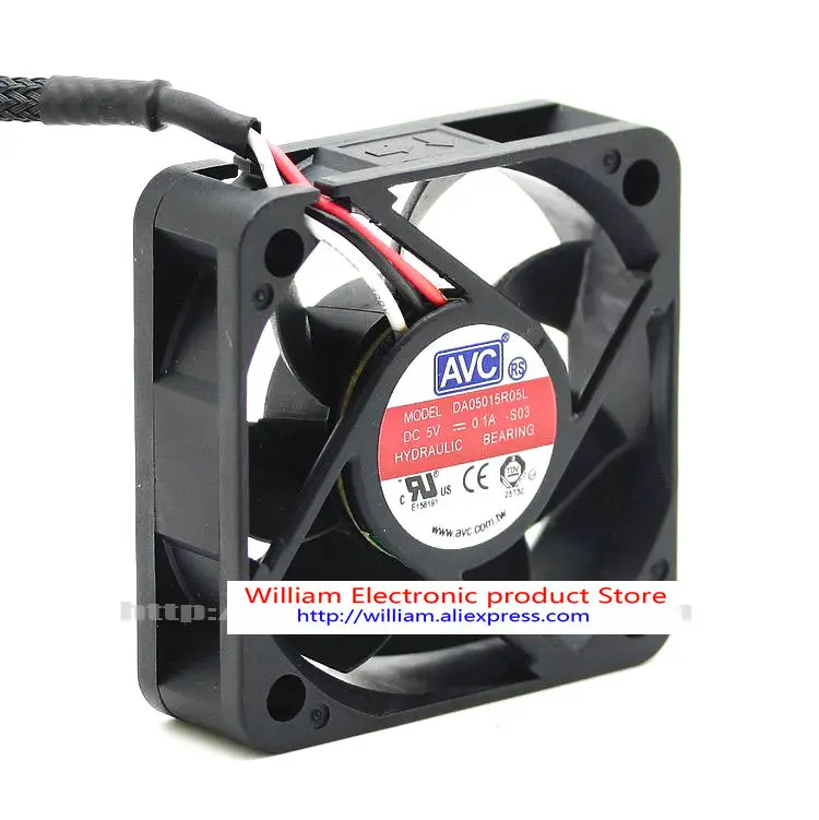 Новый оригинальный Компьютерный Вентилятор AVC DA05015R05L 5V 0.10A 5015 5 см|cooling fan|computer cooling