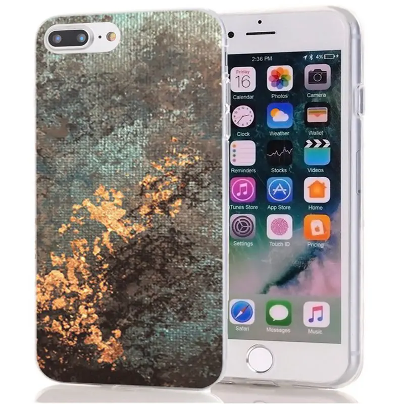 TPU Luxury For iPhone 6 6S/6 Plus Soft Cover Design Marble Galaxy 7 8 X XS XR Max Phone Back Fundas N179 |
