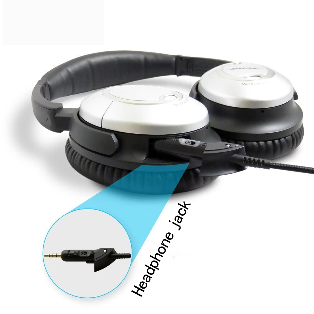 Shelkee 3,5 мм Джек аудио кабель Bluetooth 4,1 Беспроводной адаптер кабель Замена пригодный для бозе QuietComfort2 QC2 QC15 наушников