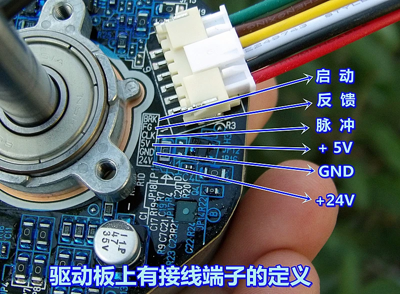 

24V 2500rpm outer rotor DC brushless motor Self-drive double ball bearing