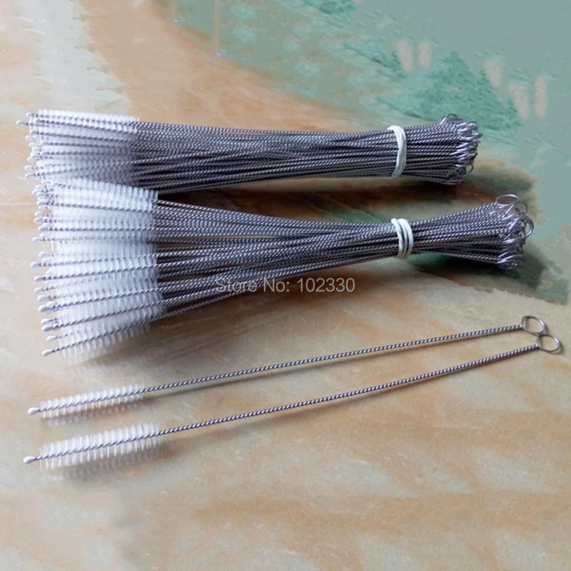 

100pcs Straw Pipe Cleaners Nylon Straw Cleaners cleaning Brush for Drinking pipe stainless steel pipe Straws cleaner
