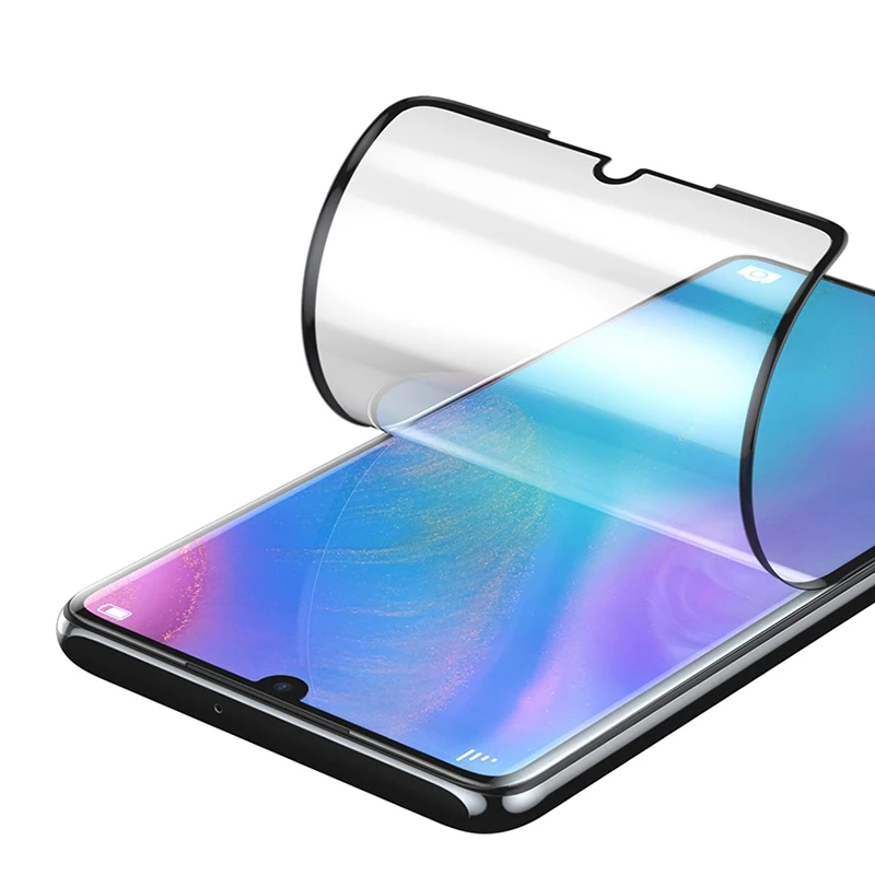 Baseus 2 шт 0,15 мм мягкая защитная пленка для экрана для huawei P20 P30 Pro гидрогелевое Защитное стекло для huawei mate 30 Pro Передняя пленка - Цвет: HD Transparent